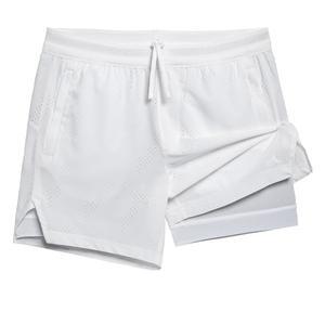 마법 같은 남자 2 in 1 반바지 5인치 운동 테니스 스트레치 러닝 라이너