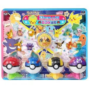 신상 뉴 포켓몬스터 피규어 세트12종+몬스터볼4종