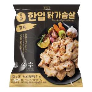 흑닭 한입 닭가슴살 갈릭100g 10팩