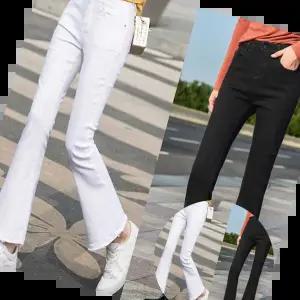 데님바지 부츠컷 여자 청바지 캐주얼 데님 팬츠 데일리 데이트