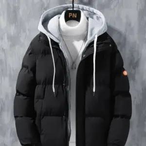 패딩 겨울 후드 점퍼 아우터 남자자켓 다운 페이크 남성 숏 두꺼운