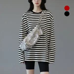 [국내자체제작] 하논 스트라이프 티셔츠