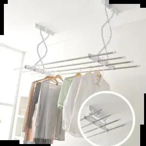 천장빨래건조대 천장 2단 건조대봉 베란다 천정형 빨래건조대 125cm