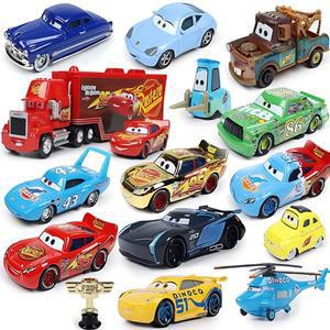 디즈니 픽사 카즈 2 3 라이트닝 맥퀸 잭슨 스톰 킹 메이터 레이싱카 1 다이캐스트 금속 합금 모델 자동차