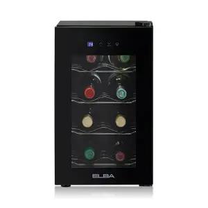엘바 블랙 미니 와인셀러 8병 22리터 EW22HT8, 1개
