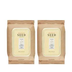 망고씨드 실크보습 클렌징티슈 50매 x 2개