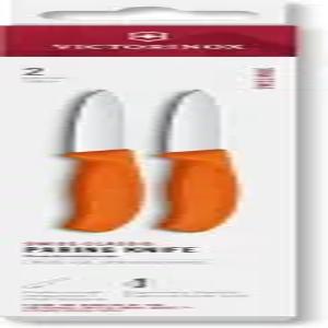 빅토리녹스 스위스 클래식 2피스 3인치 스트레이트 엣지 파링 나이프 세트 - 오렌지