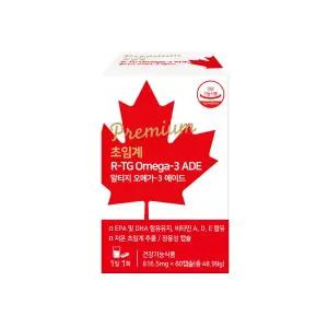 (캐나다직수입) 프리미엄 초임계 알티지 오메가-3 에이드 816.5mg x 60캡슐141750