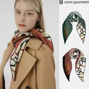 루이까또즈 프리미어 더블 울실크 마름모 스카프 2DSD808