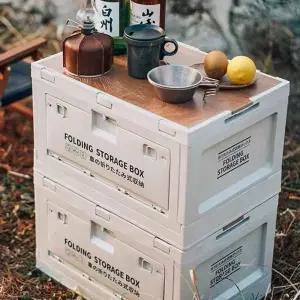 야외 사이드 접이식자동차 트렁크 캠핑수납함