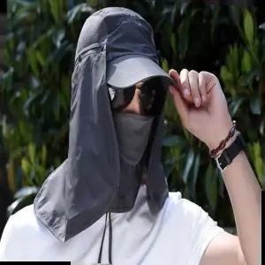 썬캡 자외선차단썬캡 메쉬원단 마스크탈부착 접이식모자