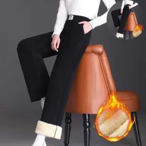 여성겨울팬츠 융털기모 여성 코듀로이 허리밴딩팬츠 겨울 한파 보온