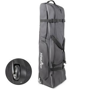 아틀레티코 에이스 휠드 골프 여행 가방 - 헤비 듀티 패딩 케이스 소프트 사이드 클럽 커버 방수 유니버설 사이즈