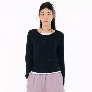 [체이스컬트] 여성 레이어드 긴팔 티셔츠-FARG5161B03