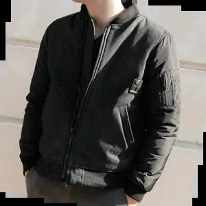 겨울항공점퍼남성 남자 겨울 아우터 블랙데님 패딩잠바 대학생 숏잠바