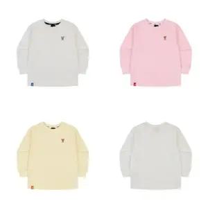 [캉골키즈](강남점)[강남]루 심볼 롱 슬리브 티셔츠 SA 0001 (아이보리,엘로우,핑크)