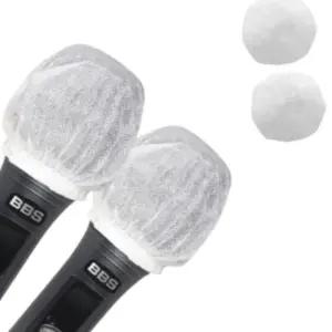 오염방지덮개 밴드커버 일회용 부직포 마이크 커버 2p 1set 화이트 마이크커버