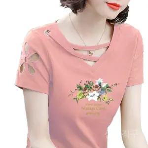 라인댄스복상의 슬림 여름 연습복 줌바복 댄스 티 단체복 티셔츠 반팔 방송댄스 스포츠