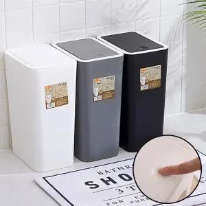 원터치 오픈형 휴지통/사무실/오피스/학교/교실/교무실/쓰래기통/푸쉬/가정용/인테리어/냄새차단