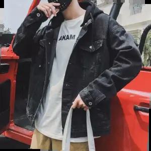 후드 데님자켓 청자켓 새로이 아우터 후드탈부착 트러커