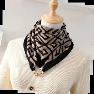 패션스카프 엘레강스 해링본 마그네틱 사계절 스카프