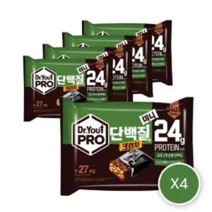 닥터유프로 단백질바 크런치 미니 280g X 4입