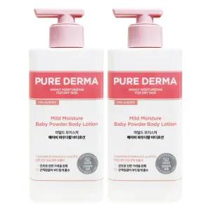 온더바디 퓨어더마 모이스처 바디로션 베이비 파우더향 400mL x 2개