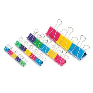 평화 더블클립 칼라 - 특대형 10개입/더블크/사무용/크립퍼/대형/서집게/메모/사진/더블/스텐/문구/찝게