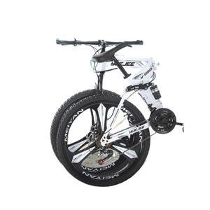 26인치 펫바이크 접이식 산악용 휠 아이보리화이트 상단 스포크 구성 팻바이크 충격흡수