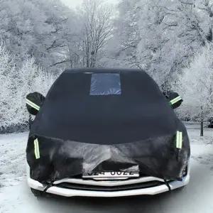 자동차커버 아반떼 CN7 블랙 하프 성에방지 2호