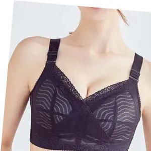 트루리즈 미니마이저 브라 큰가슴 보정 노와이어 블랙