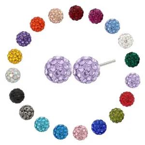 SILVER 92.5 컬러 미러볼 19종 은 귀걸이 SILVER92.5 실버귀걸이 은귀걸이