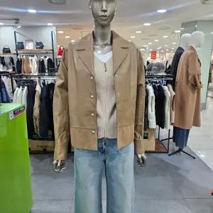 시슬리/애플아울렛/스웨이드 배색 양가죽 자켓 SA LE01511