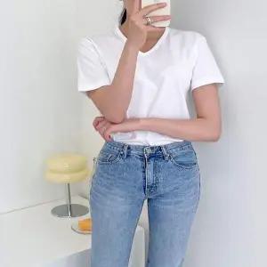 DGI1824-1 AY25PT39 여성기본브이반팔면티셔츠 -빅사이즈99까지