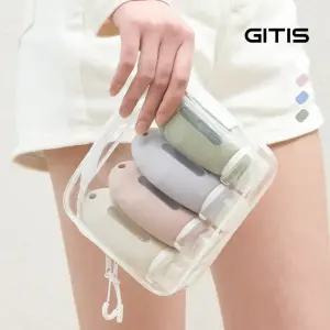 [BEST] 지티스 여행용 공병 100ml 투명창 실리콘 소분 용기 세트 수영장 바디워시 로션 샴푸통 화장품