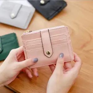 키밍 여성 카드지갑 휴대용 신분증 케이스 홀더 심플