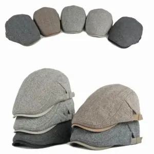 골프모자 기모안감 신사모자 겨울 중년신사 헌팅캡