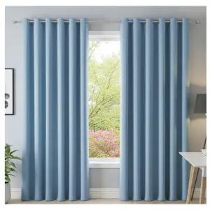 아카시아리빙 리브리움 대형 암막 커튼 보온 240 블루 BNA