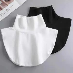 반목 터틀넥 페이크 풀오버 카라 레이어드 목폴라 넥워머