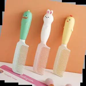 아동빗 말랑말랑 귀여운 손잡이 빗 휴대용 헤어브러쉬