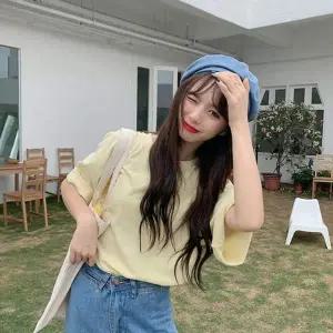 여자 IT26IK36 6컬러 캐주얼 힙앤핏 박시 반팔 티셔츠