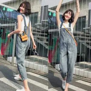 여성 PE15AR84 데일리 청바지 코디 연청 점프 수트 멜빵 패션