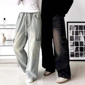 피센 JO61EC11 남녀공용 머드워싱 카고데님 와이드 SD-1004500