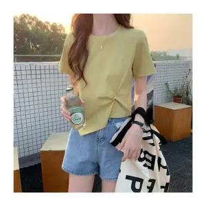 여성 SV41CU26 셔링언발란스 라운드반팔티 UC-0109