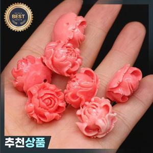 10pcs 20mm 꽃 모양의 쉘 모조 산호 구슬 천연 반제품 보석 만들기 DIY 목걸이 팔찌