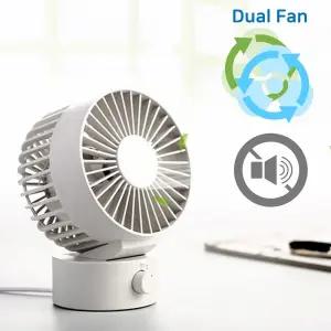 탁상용 Dual Fan 저소음 미니 써큘레이터써이터 무선선풍기 고성능 책상용 스탠드 용선풍기