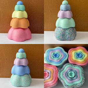 어린이 균형 스테이플스톤 장난감 감각 통합 폼 스포츠 5개 세트