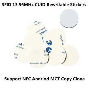 RF카드 RFID CUID 키 태그 스티커 라벨 카드 UID 변경 0 다시 NFC 안드로이드 MCT 복사 복제용 1356Mhz 5개