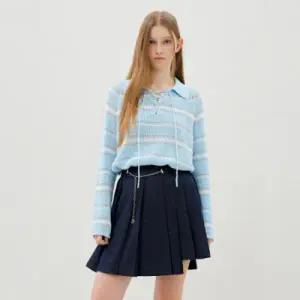 [롯데백화점]올리브데올리브 네크스트랩 스트라이프 풀오버 OK6MP319-GB