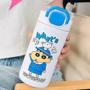 짱구 캐릭터 컬러풀 빨대 텀블러 560ml 화이트